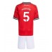 Manchester United Harry Maguire #5 Barnkläder Hemma matchtröja till baby 2025-26 Kortärmad (+ Korta byxor) Billigt